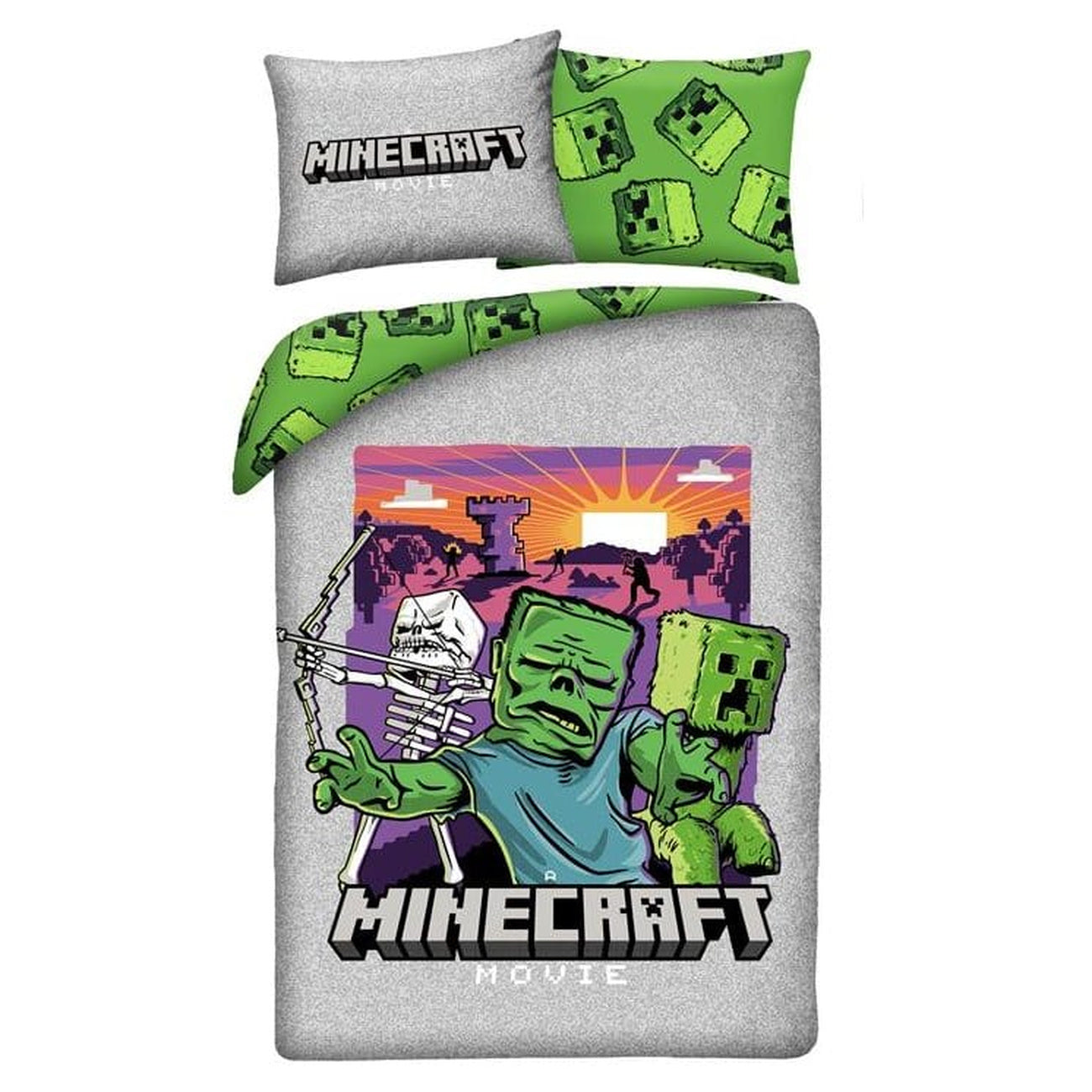 Image produit Parure de lit Minecraft Movie Ver. 1 140 x 200 cm / 70 x 90 cm