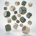 Image produit Fortress Compact D6 Set de dés Beige & Olive (20)