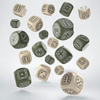 Image produit Fortress Compact D6 Set de dés Beige & Olive (20)