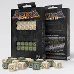 Image produit Fortress Compact D6 Set de dés Beige & Olive (20)