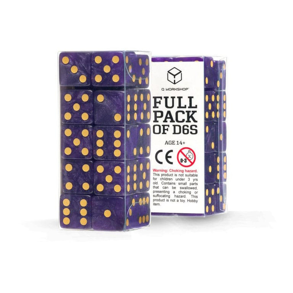 Image produit Q Workshop Set de Dés Full Pack D6 Shimmering Purple (20)