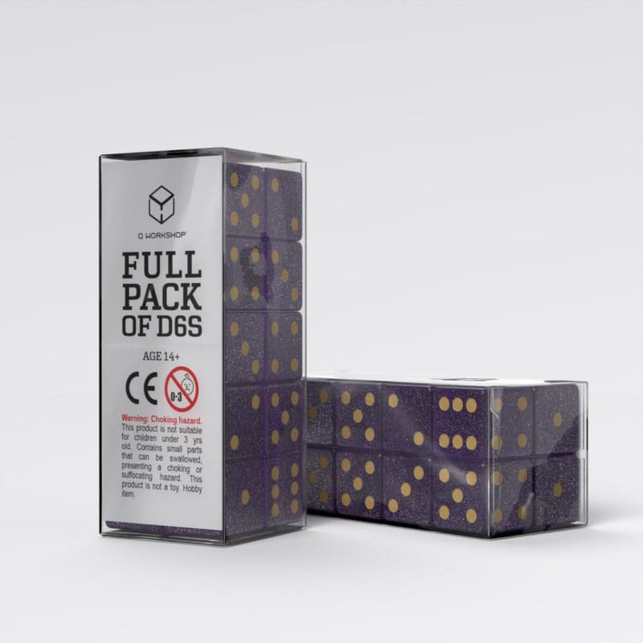 Image produit Q Workshop Set de Dés Full Pack D6 Shimmering Purple (20)