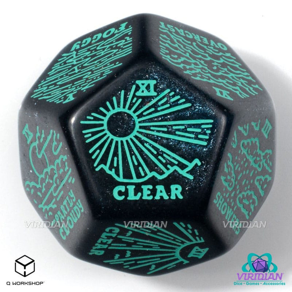 Image produit Viridian Dé Jumbo Weather Generator D12 Turquoise
