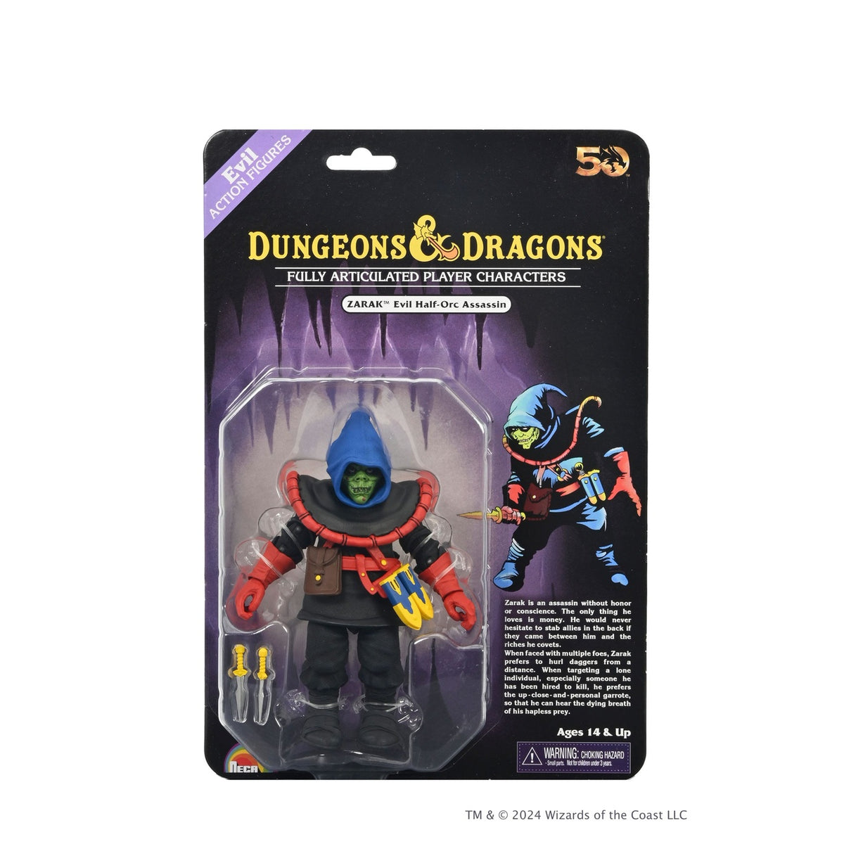 Image produit Figurine articulée Dungeons & Dragons 50e Anniversaire Zarak sur carte blister 18 cm