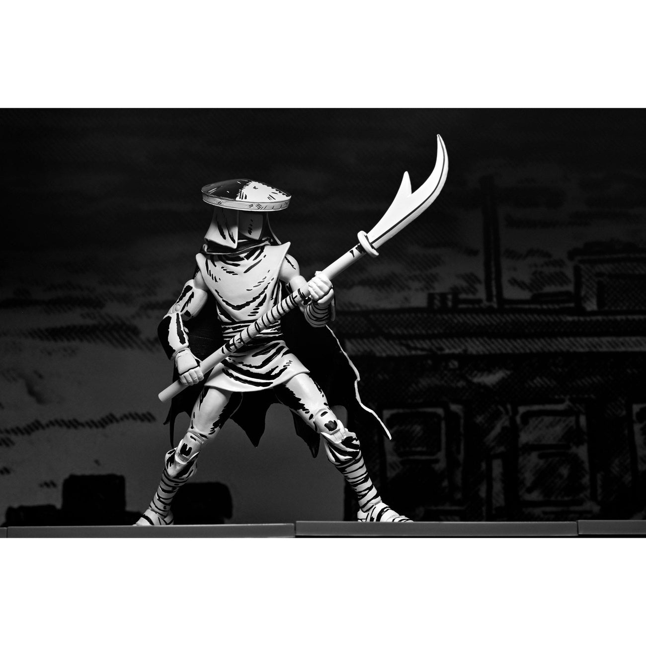 Image produit Teenage Mutant Ninja Turtles Figurine articulée Elite Foot Ninja Guard Noir & Blanc 18 cm