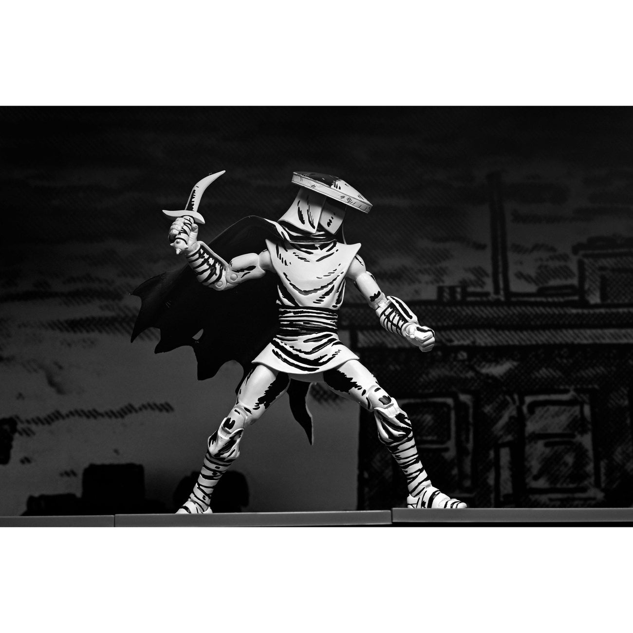 Image produit Teenage Mutant Ninja Turtles Figurine articulée Elite Foot Ninja Guard Noir & Blanc 18 cm
