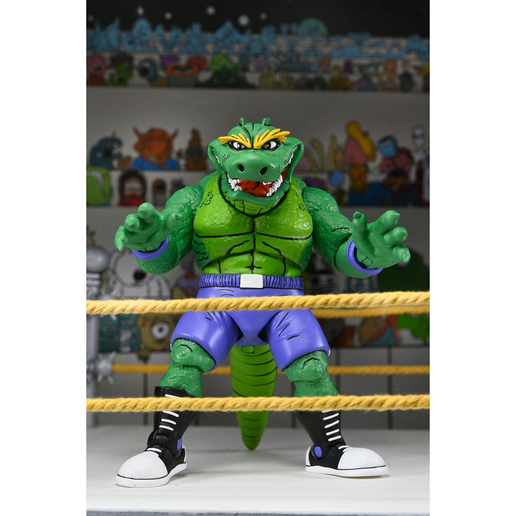 Image produit Teenage Mutant Ninja Turtles (Archie Comics) figurine Stump Wrestling Leatherhead 18 cm