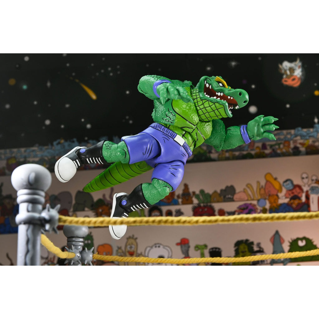 Image produit Teenage Mutant Ninja Turtles (Archie Comics) figurine Stump Wrestling Leatherhead 18 cm