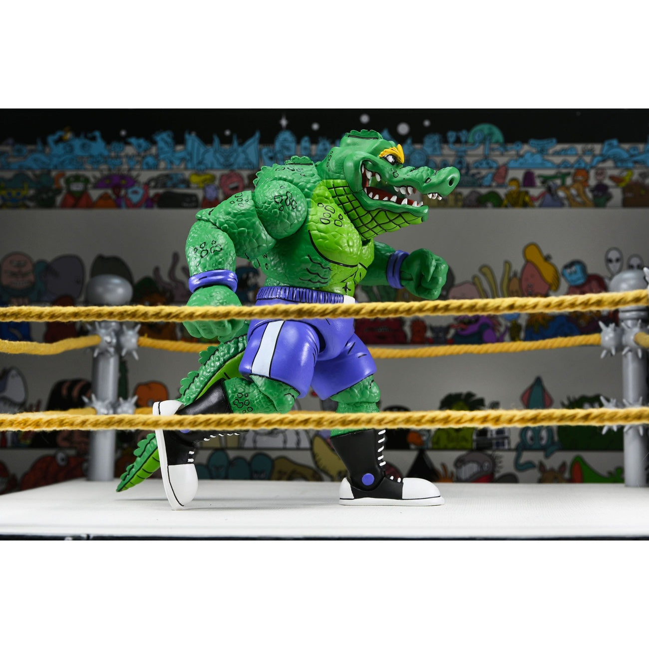 Image produit Teenage Mutant Ninja Turtles (Archie Comics) figurine Stump Wrestling Leatherhead 18 cm