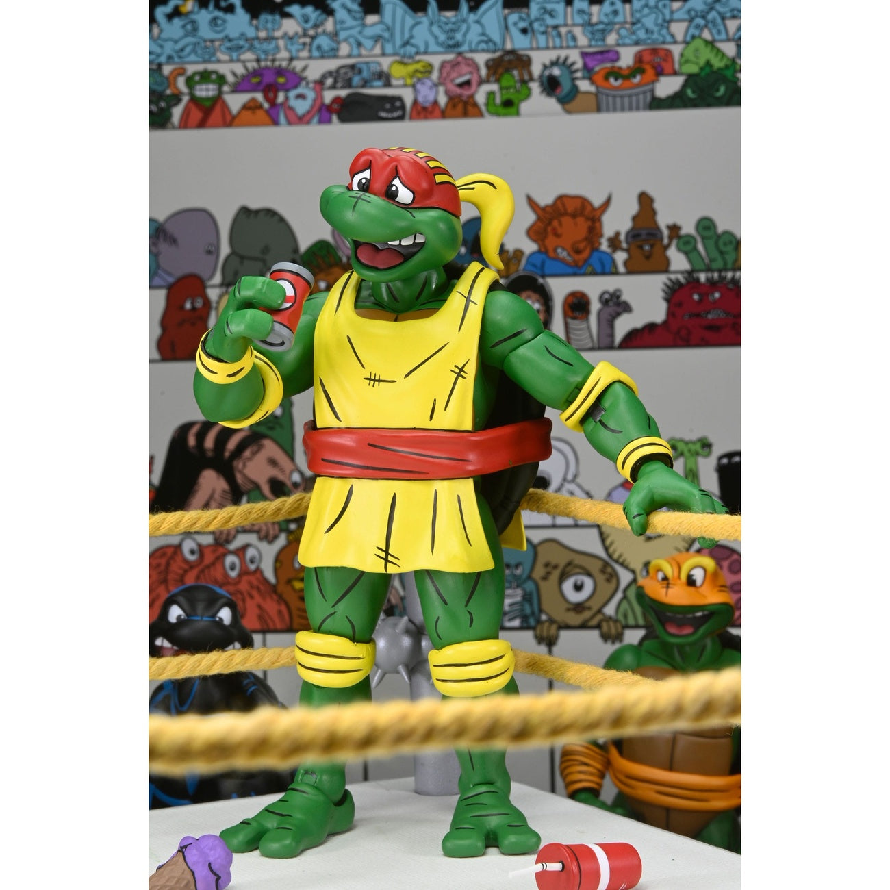 Image produit Teenage Mutant Ninja Turtles (Archie Comics) Set de 4 figurines d’action Stump Wrestling Turtles 18 cm
