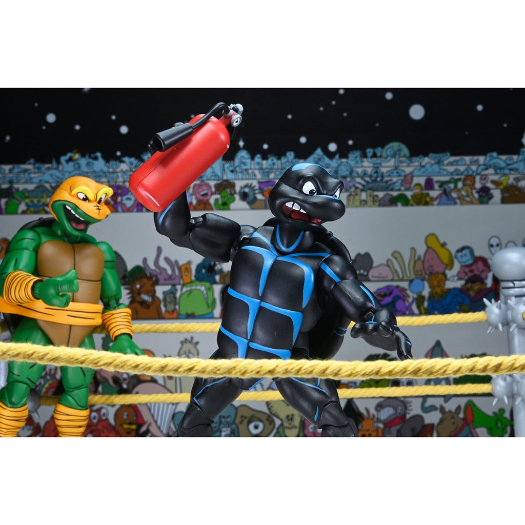 Image produit Teenage Mutant Ninja Turtles (Archie Comics) Set de 4 figurines d’action Stump Wrestling Turtles 18 cm