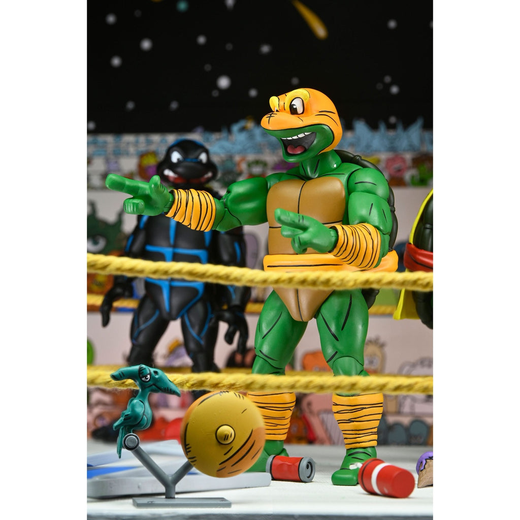 Image produit Teenage Mutant Ninja Turtles (Archie Comics) Set de 4 figurines d’action Stump Wrestling Turtles 18 cm