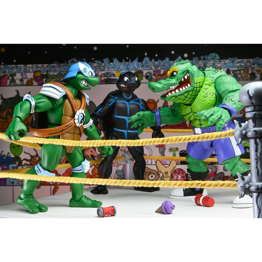 Image produit Teenage Mutant Ninja Turtles (Archie Comics) Set de 4 figurines d’action Stump Wrestling Turtles 18 cm