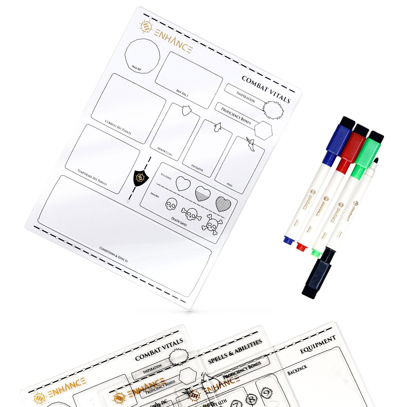 Product image Enhance RPG Series Acrylic Character Sheets Set *English Version*