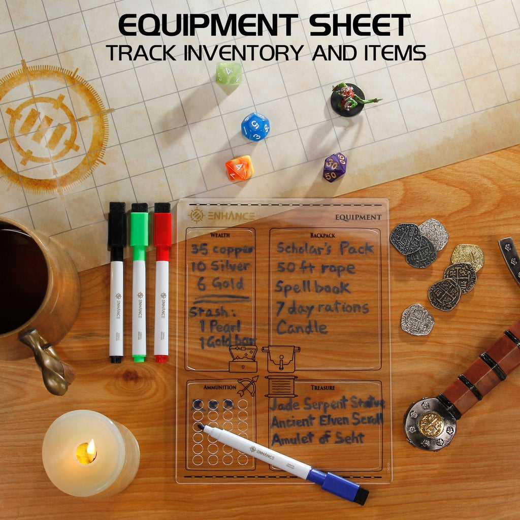 Product image Enhance RPG Series Acrylic Character Sheets Set *English Version*