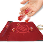 Image produit Enhance Tabletop Roll on a Scroll pochette à dés avec dés rouge
