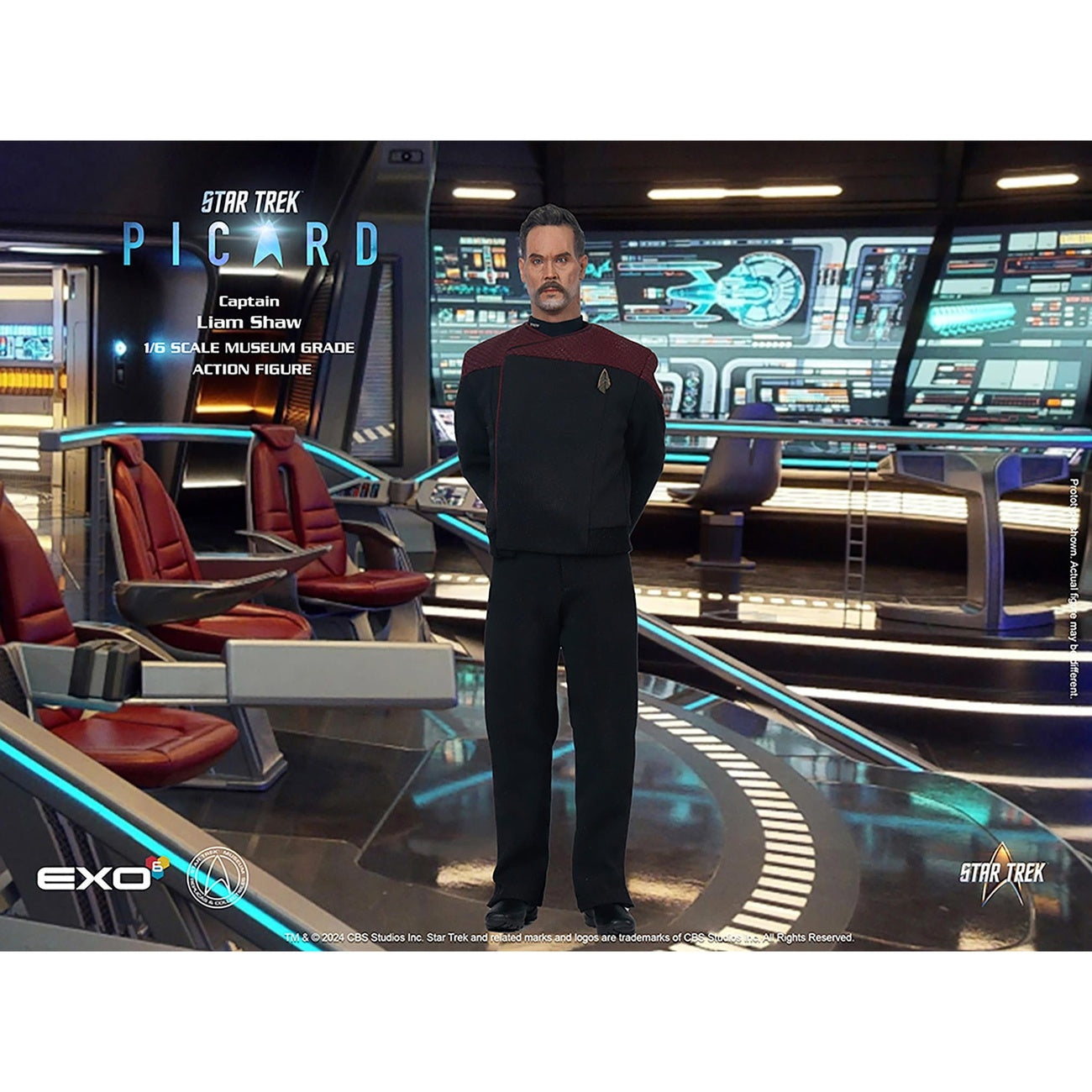 Image produit Star Trek: Picard figurine articulée 1/6 Captain Liam Shaw 30 cm