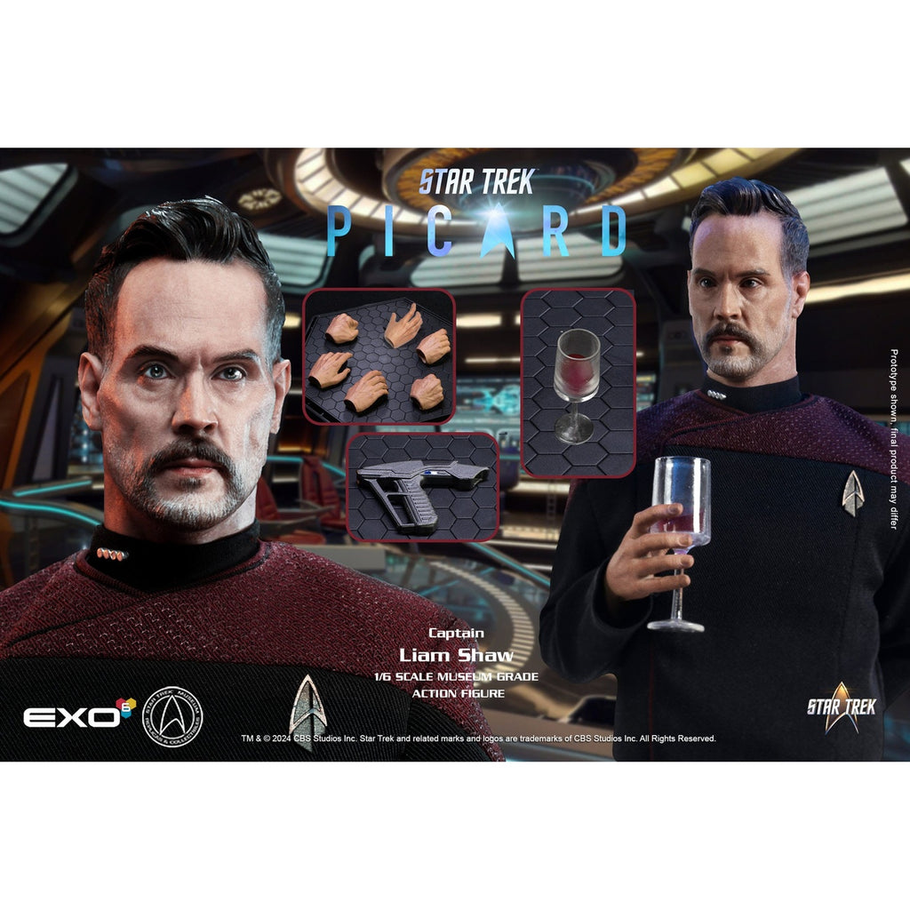 Image produit Star Trek: Picard figurine articulée 1/6 Captain Liam Shaw 30 cm