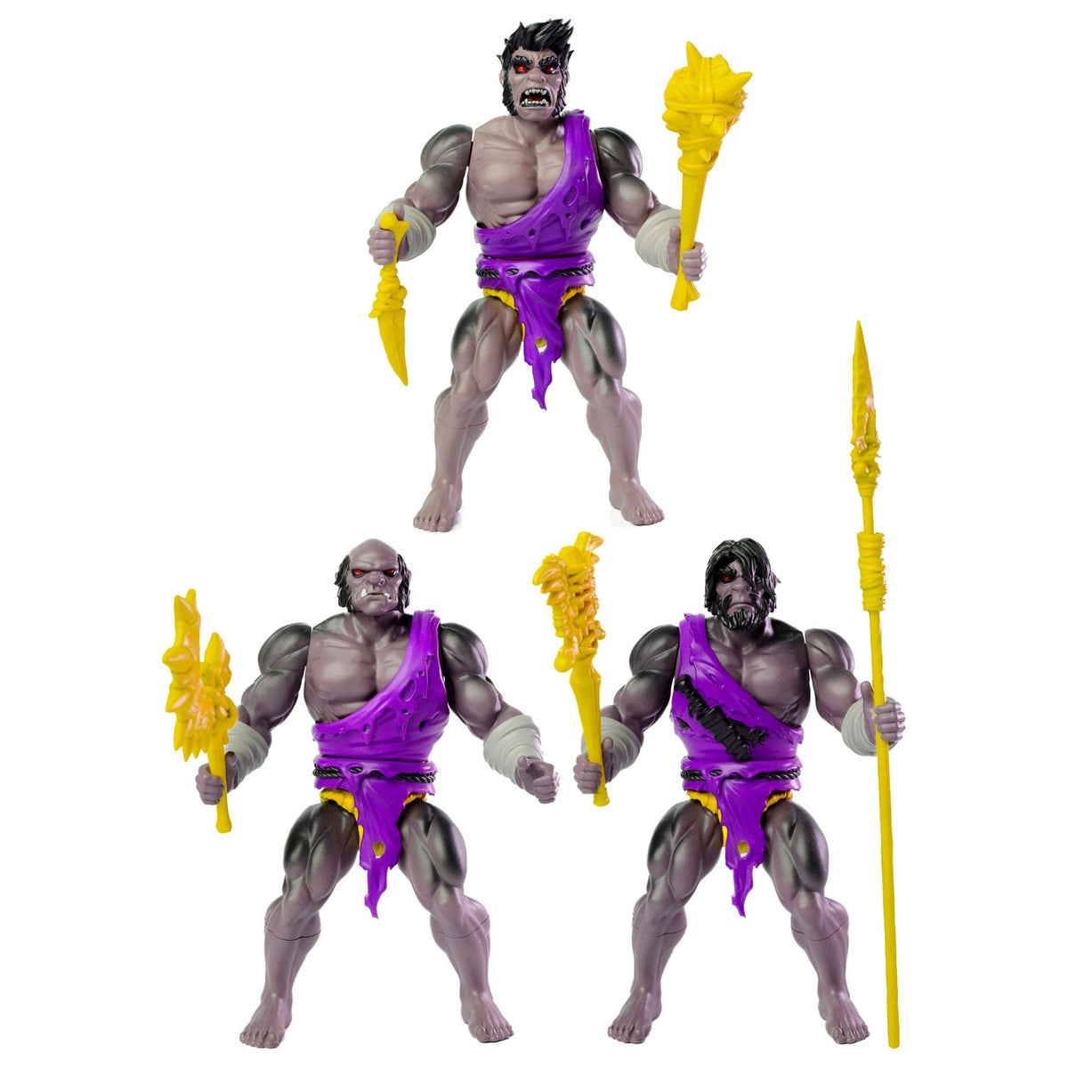 Image produit Legends of Dragonore Wave 2 : Dragon Hunt – Pack de 3 figurines Brukteror Cave Men 14 cm