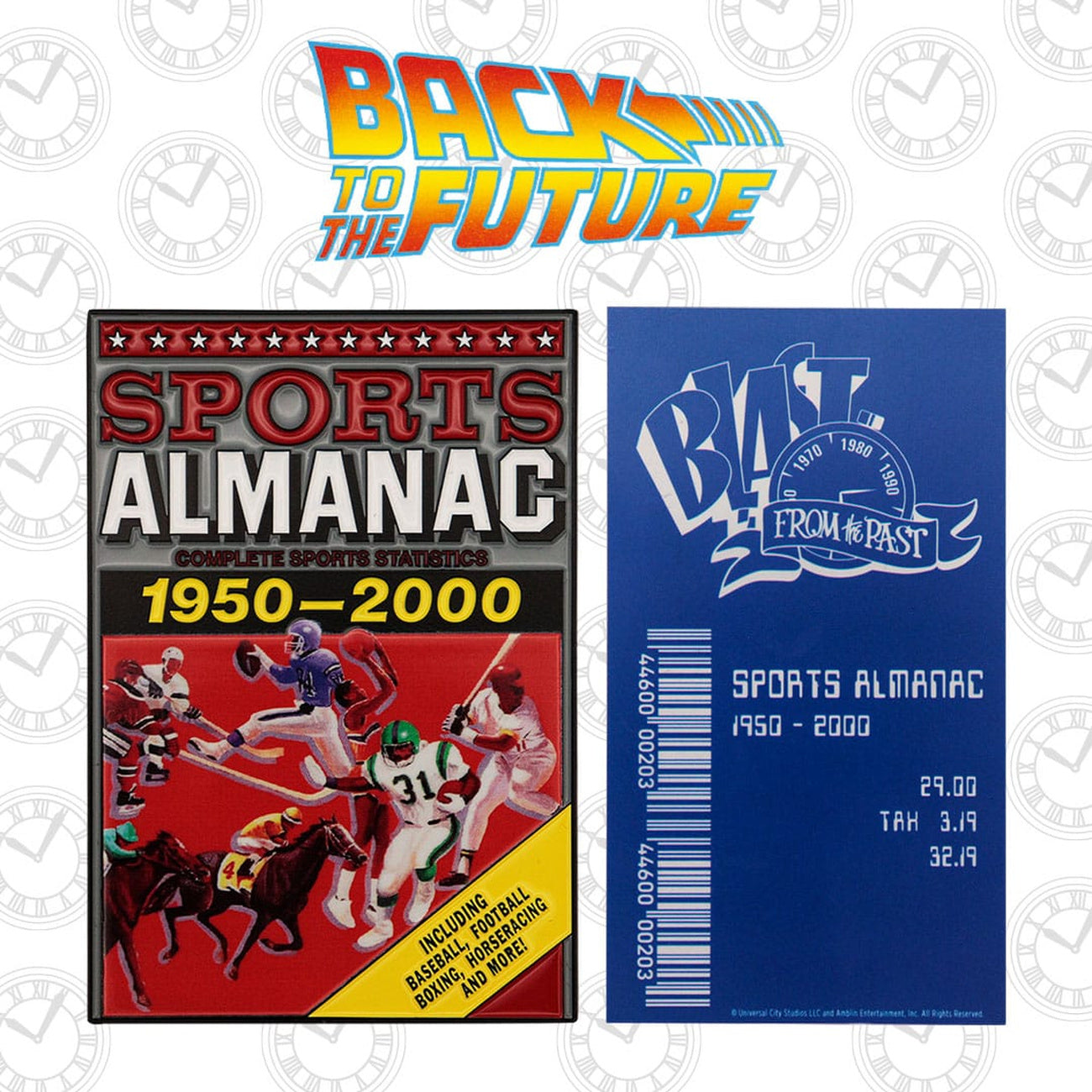 Image produit Retour vers le futur Lingot en métal Sports Almanac Édition Limitée