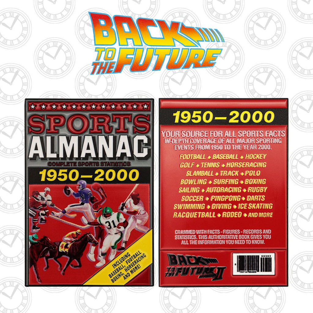 Image produit Retour vers le futur Lingot en métal Sports Almanac Édition Limitée