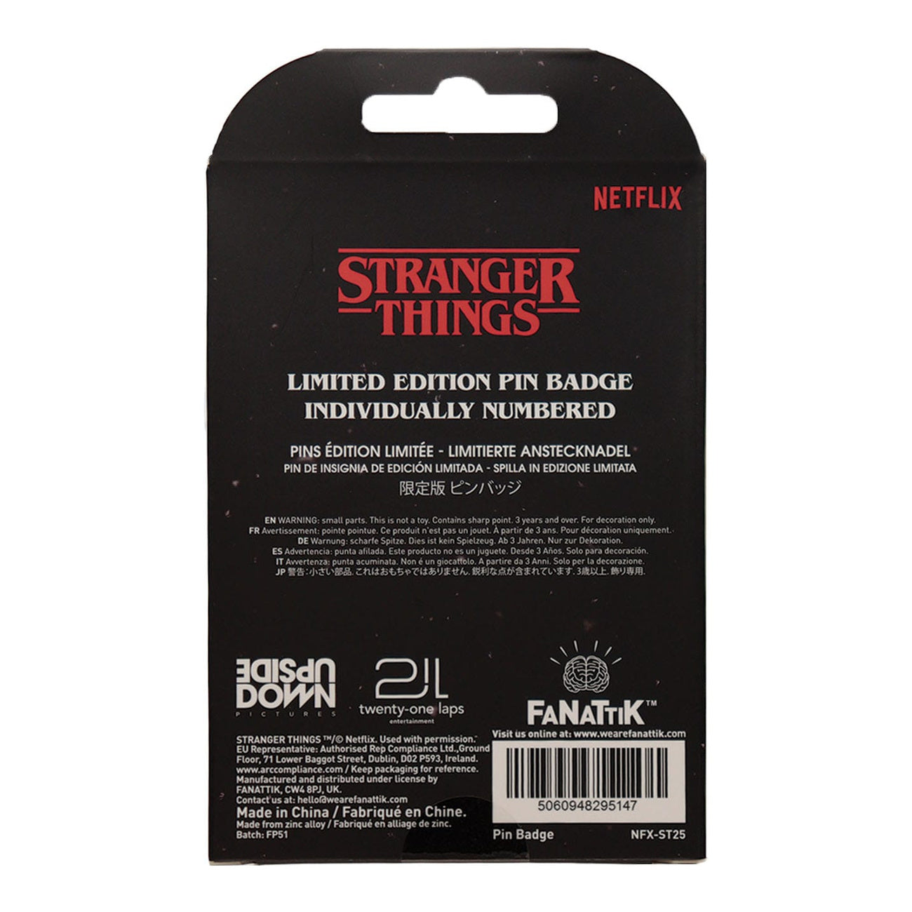 Image produit Stranger Things Pin Hellfire Lives Édition Limitée