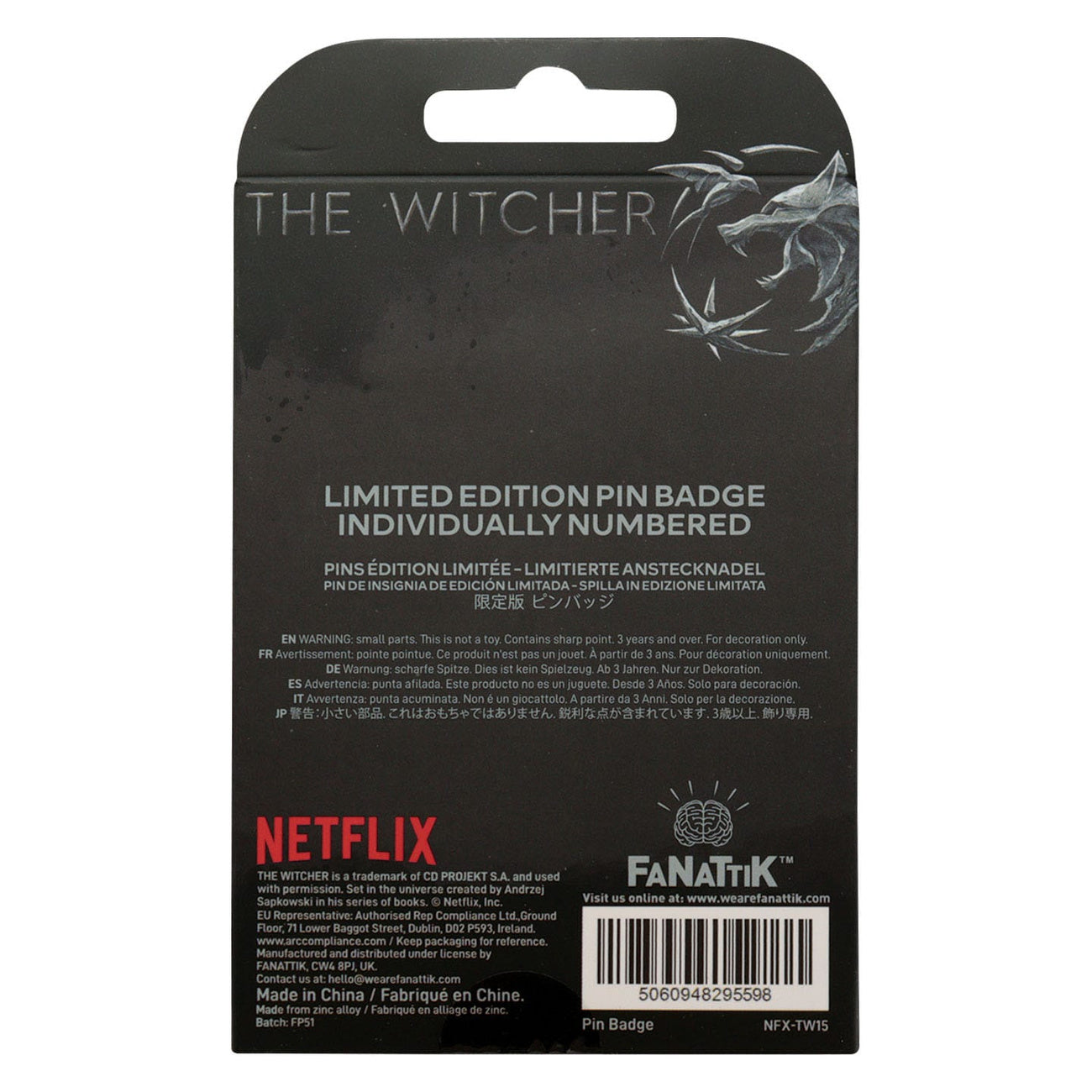 Image produit The Witcher Pin Symbole du Sorceleur Édition Limitée