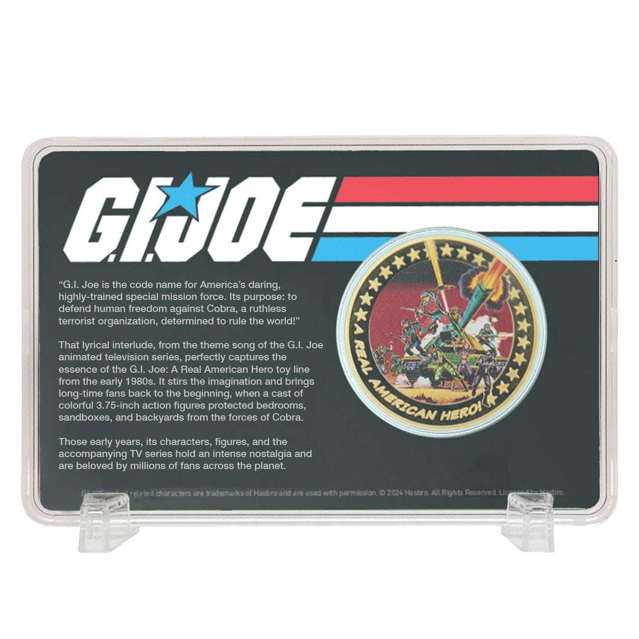 Image produit G.I. Joe Pièce de collection A Real American Hero 60e anniversaire édition limitée plaquée or 24 carats