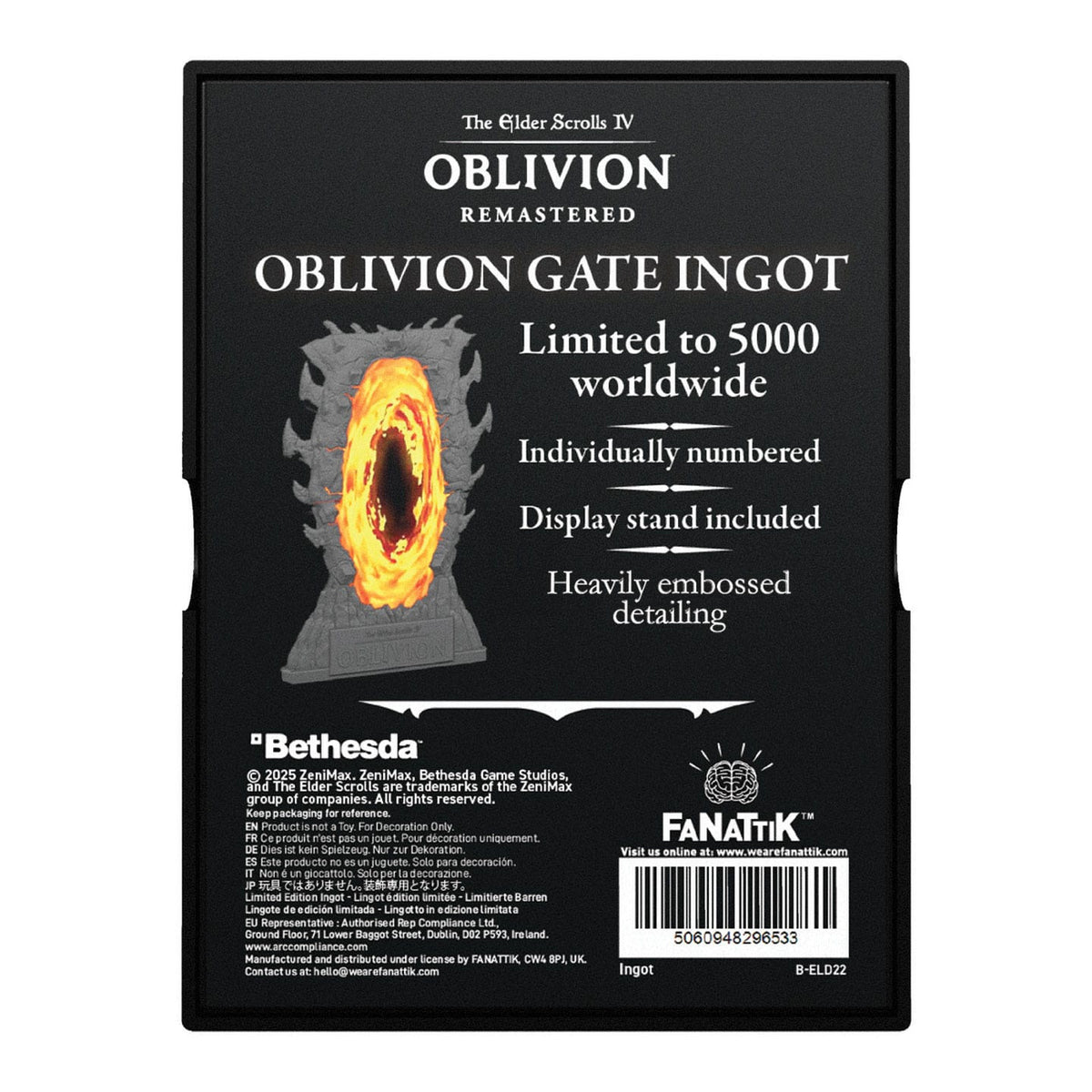 Image produit The Elder Scrolls IV: Oblivion Lingot en métal Gates