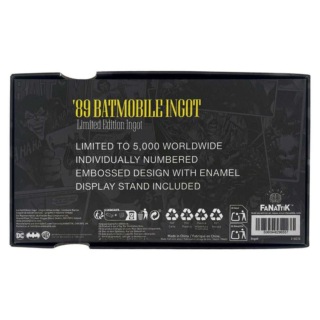 Image produit DC Comics Lingot en métal Batman Batmobile XL Édition limitée