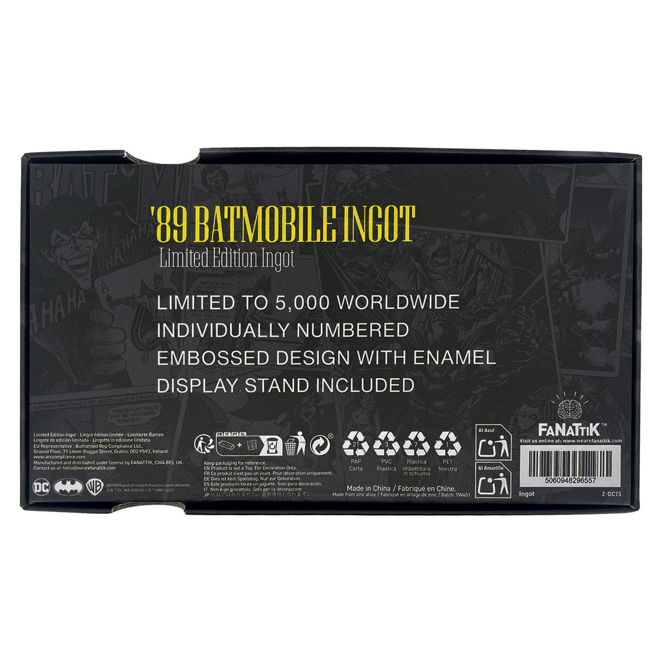 Image produit DC Comics Lingot en métal Batman Batmobile XL Édition limitée