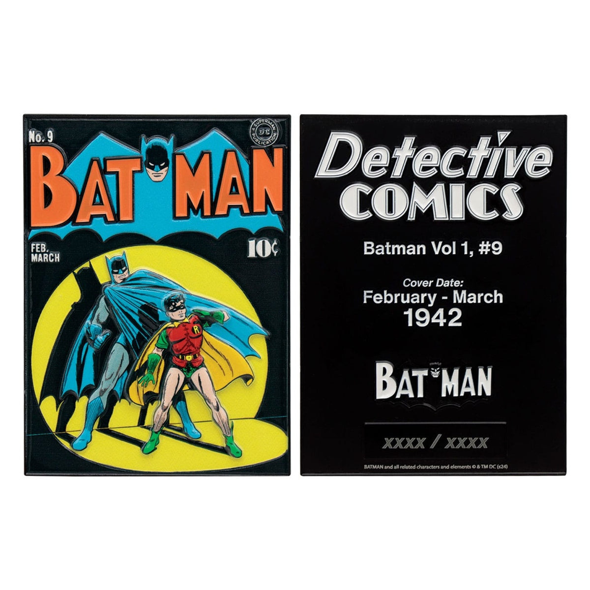 Image produit DC Comics Lingot Métal Batman Detective Comics n°9 Édition Limitée