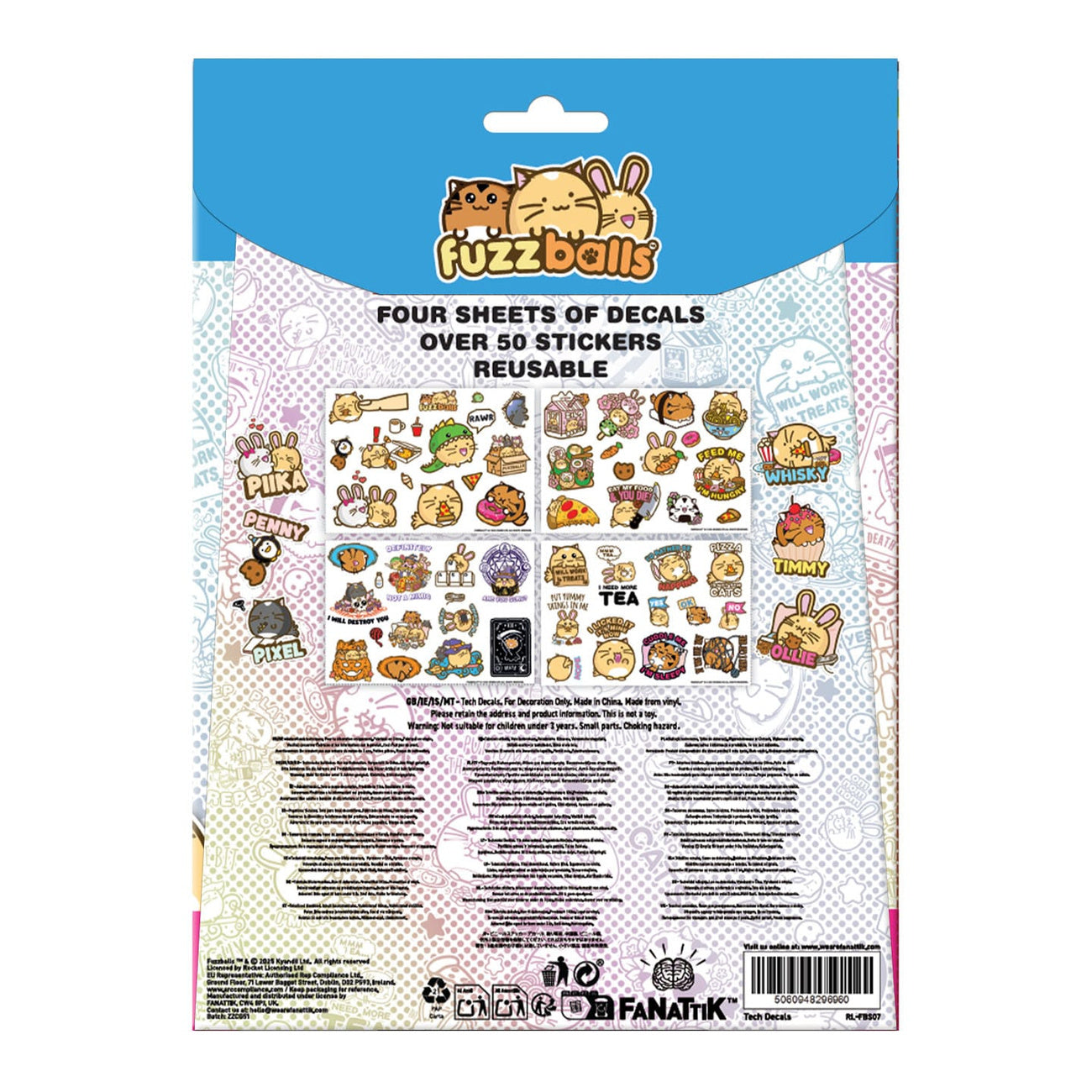 Product image Fuzzballs Tech Sticker Pack
