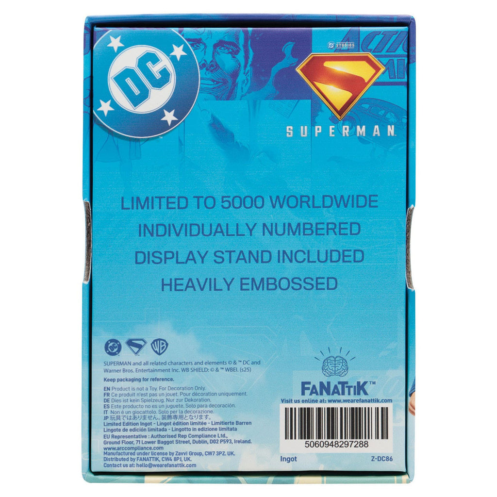 Image produit Superman 2025 Lingot Métal Last Son of Krypton Édition Limitée