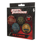Image produit Fast & Furious Set de 4 sous-verres Vintage