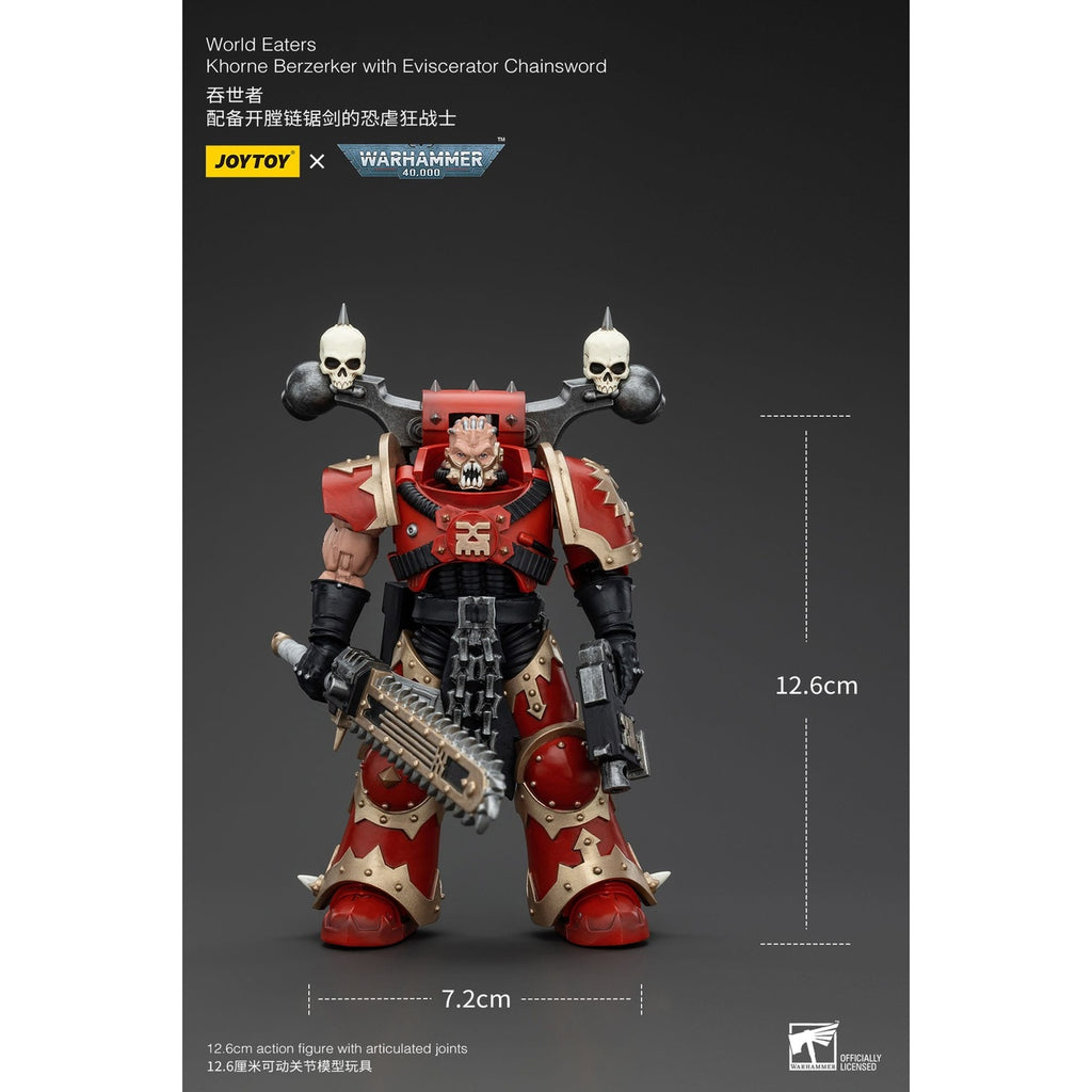 Product image Warhammer 40k Action Figure 1/18 World Eaters Khorne Berzerker with Eviscerator Chainsword 13 cm