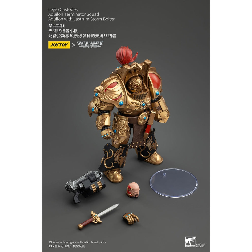 Product image Warhammer The Horus Heresy Action Figure 1/18 Legio Custodes Aquilon Terminator Squad Aquilon with Lastrum Storm Bolter 14