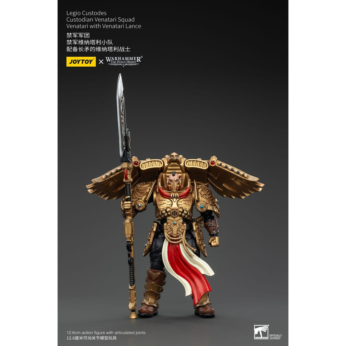 Image produit Warhammer The Horus Heresy Figurine articulée 1/18 Legio Custodes Custodian Venatari Squad Venatari avec Venatari Lance 13 cm