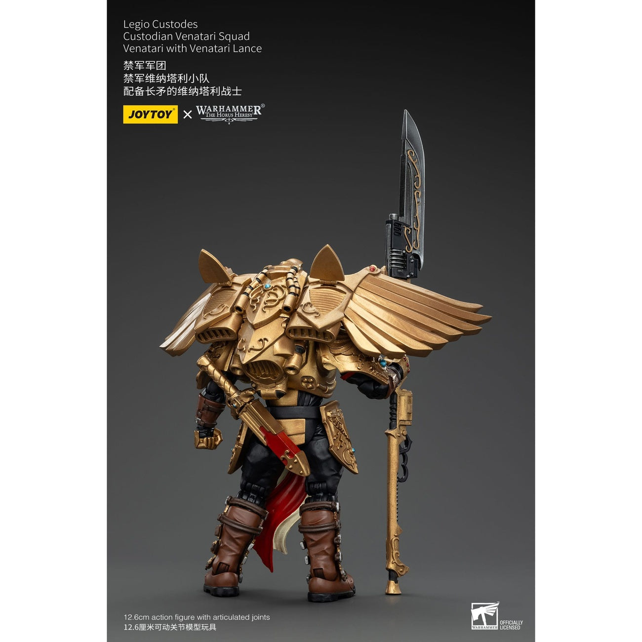 Image produit Warhammer The Horus Heresy Figurine articulée 1/18 Legio Custodes Custodian Venatari Squad Venatari avec Venatari Lance 13 cm
