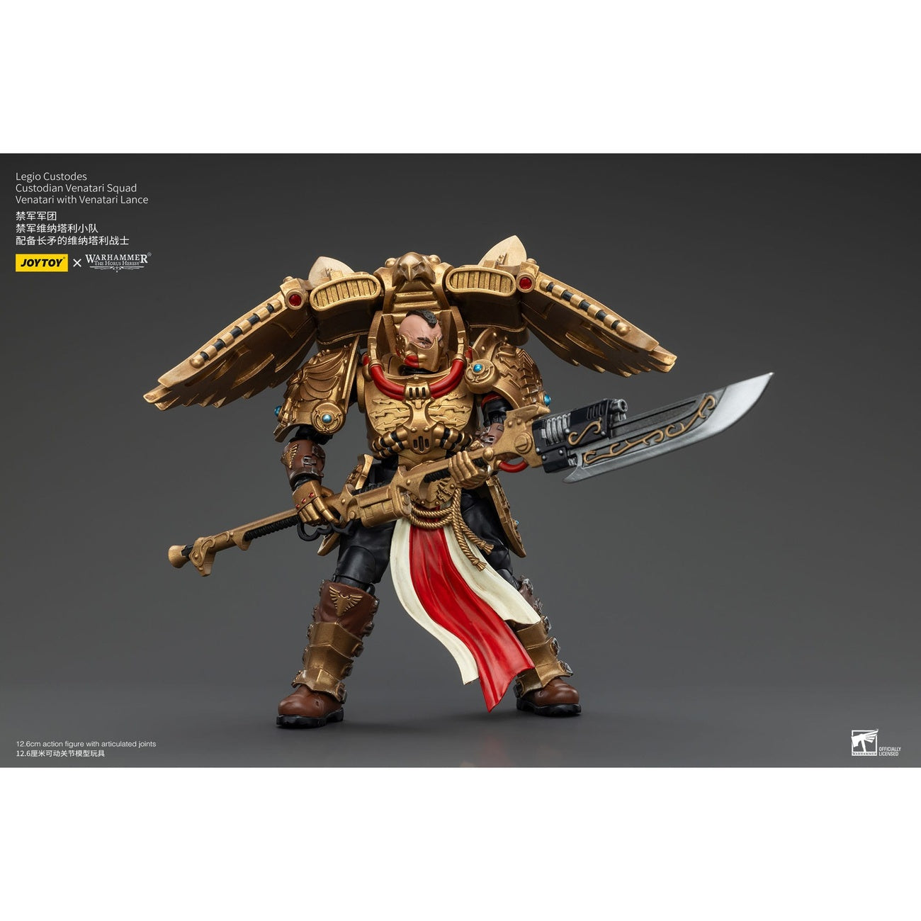 Image produit Warhammer The Horus Heresy Figurine articulée 1/18 Legio Custodes Custodian Venatari Squad Venatari avec Venatari Lance 13 cm