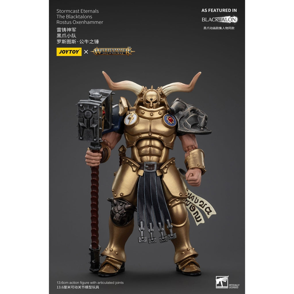 Image produit Warhammer Age of Sigmar Figurine articulée Stormcast Eternals The Blacktalons Rostus Oxen Hammer 20 cm