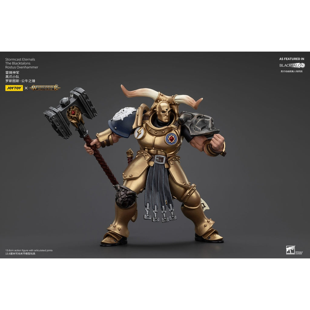 Image produit Warhammer Age of Sigmar Figurine articulée Stormcast Eternals The Blacktalons Rostus Oxen Hammer 20 cm
