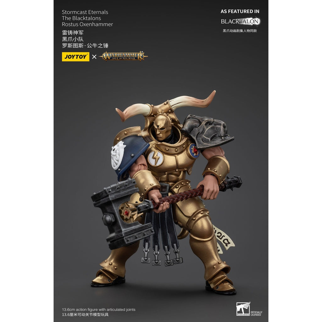 Image produit Warhammer Age of Sigmar Figurine articulée Stormcast Eternals The Blacktalons Rostus Oxen Hammer 20 cm