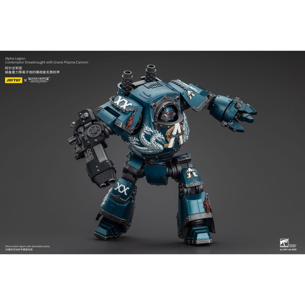 Image produit Warhammer The Horus Heresy figurine articulée Alpha Legion Contemptor Dreadnought avec Gravis Plasma Cannon 25 cm