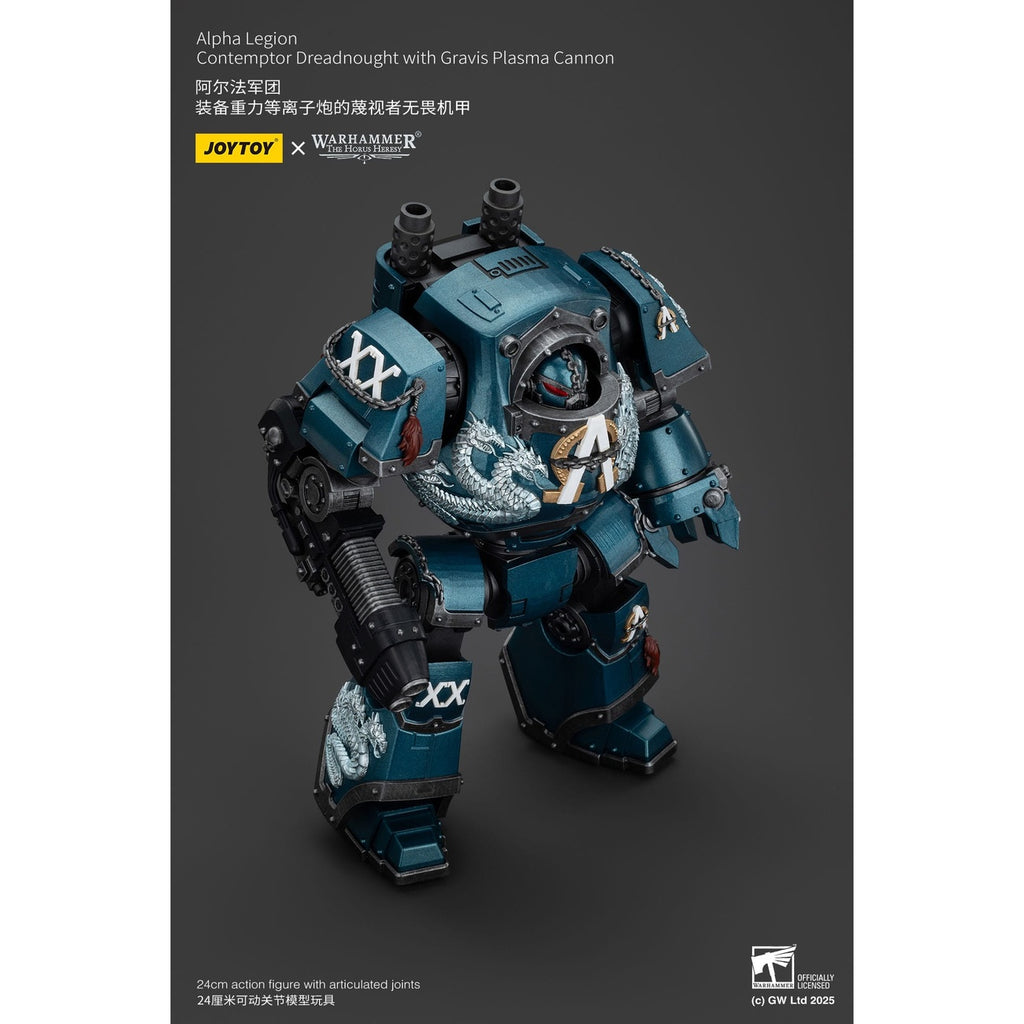Image produit Warhammer The Horus Heresy figurine articulée Alpha Legion Contemptor Dreadnought avec Gravis Plasma Cannon 25 cm