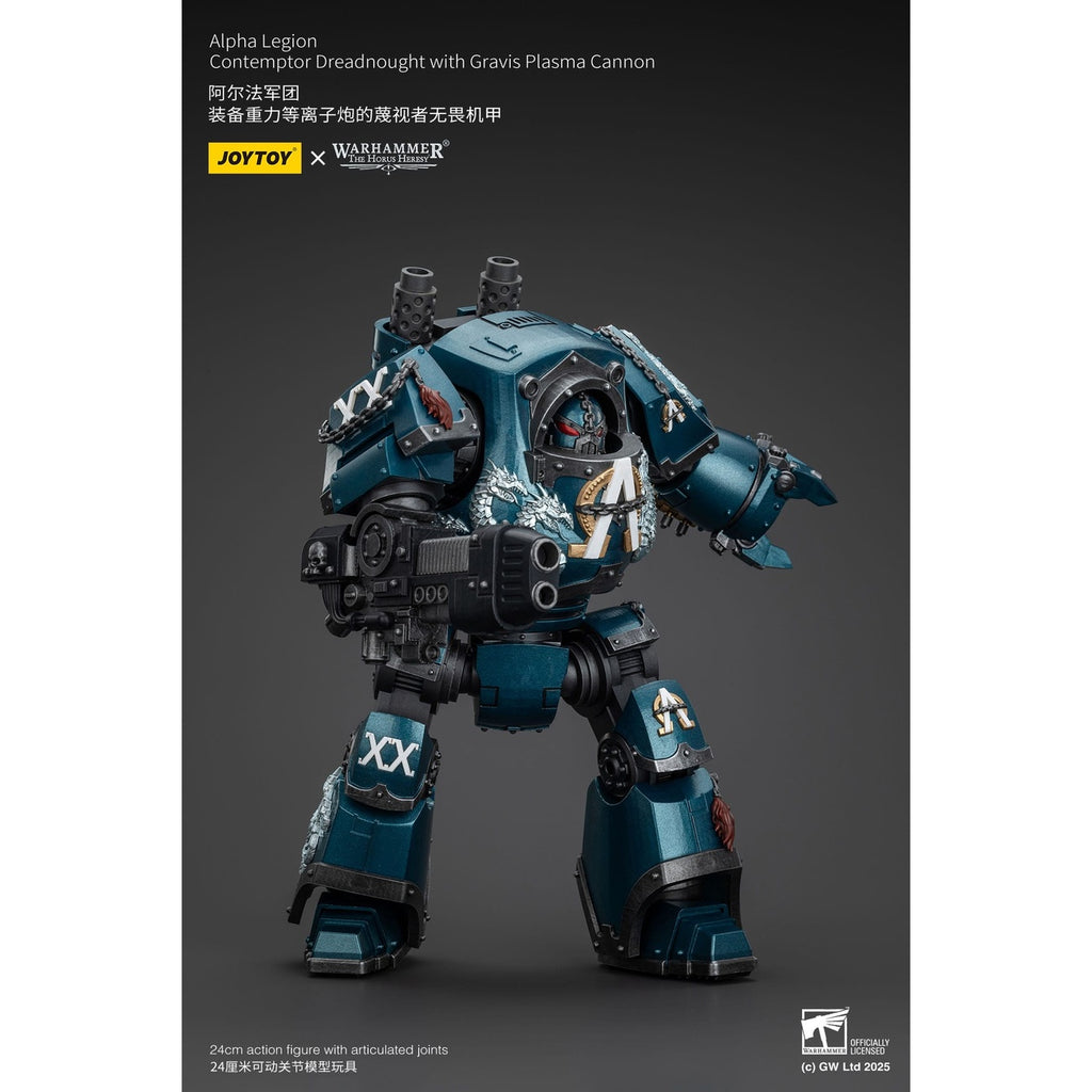 Image produit Warhammer The Horus Heresy figurine articulée Alpha Legion Contemptor Dreadnought avec Gravis Plasma Cannon 25 cm