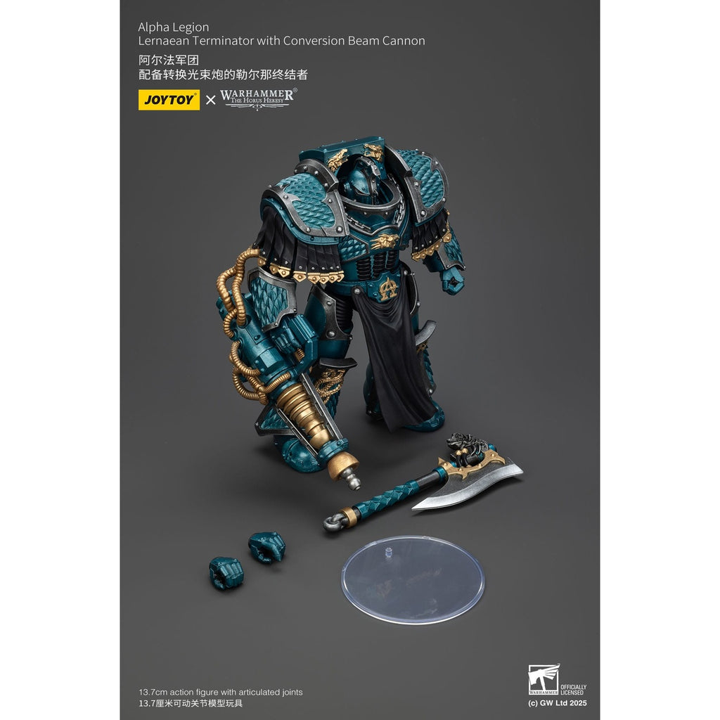 Image produit Warhammer The Horus Heresy figurine articulée Alpha Legion Lernaean Terminator avec Conversion Beam Cannon 20 cm