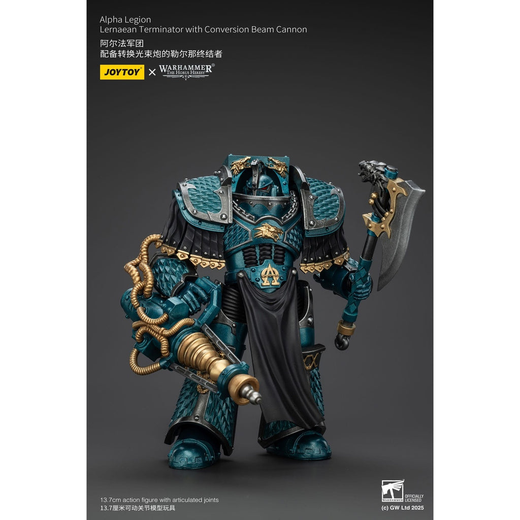 Image produit Warhammer The Horus Heresy figurine articulée Alpha Legion Lernaean Terminator avec Conversion Beam Cannon 20 cm