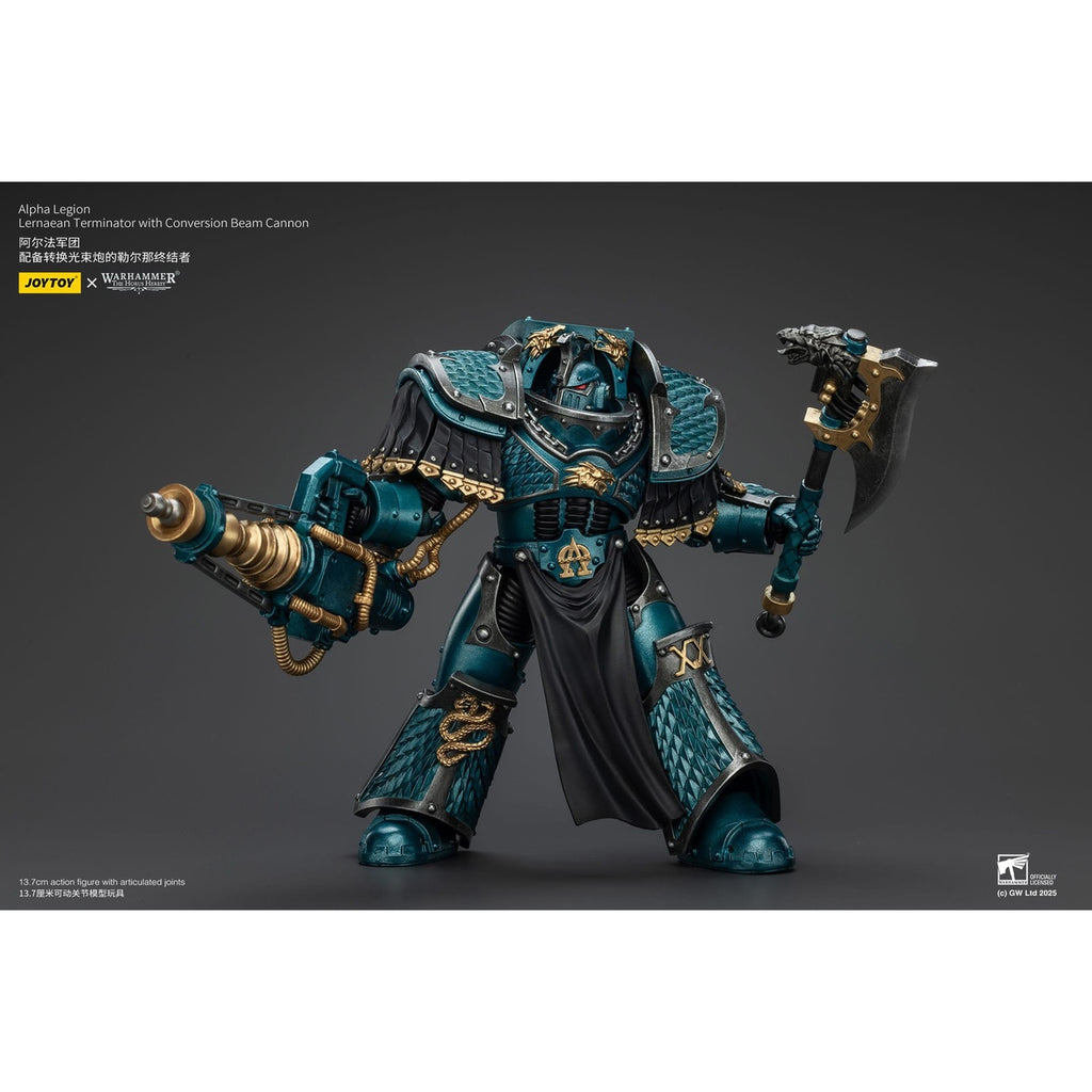 Image produit Warhammer The Horus Heresy figurine articulée Alpha Legion Lernaean Terminator avec Conversion Beam Cannon 20 cm