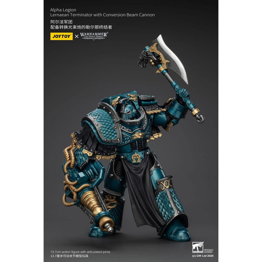 Image produit Warhammer The Horus Heresy figurine articulée Alpha Legion Lernaean Terminator avec Conversion Beam Cannon 20 cm